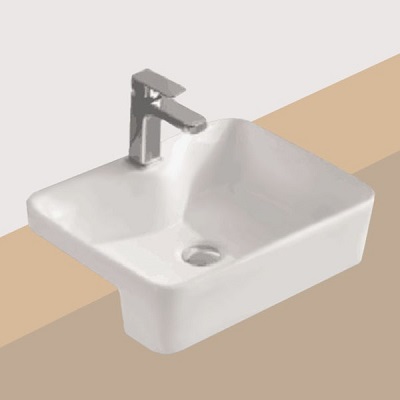 Square Semi-recessed Basin 480mm PRS4837 (K324B)